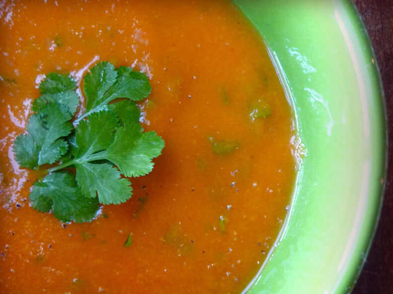 Carrot Soup With Coriander Seed And Cilantro