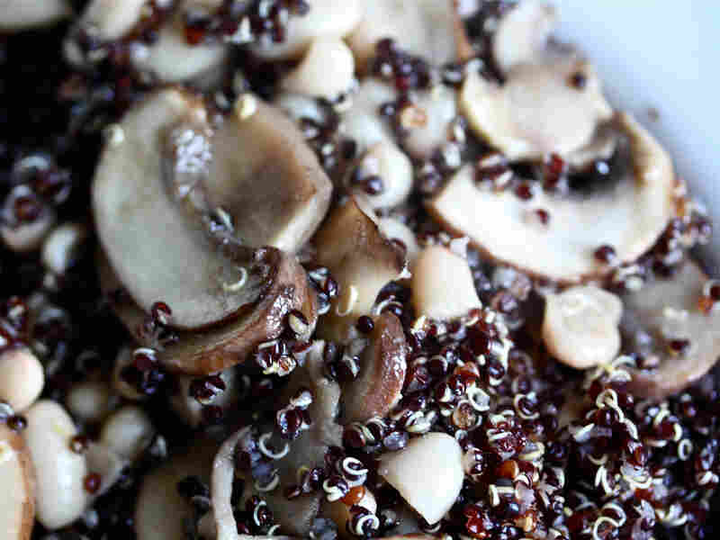 Quinoa With White Beans And Tahini Sauce