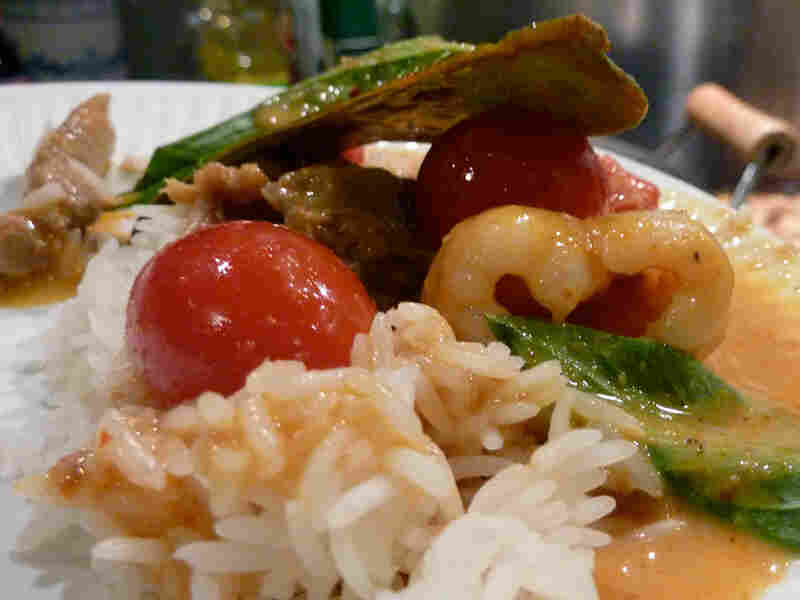 Red Curry With Roasted Duck And Lychees