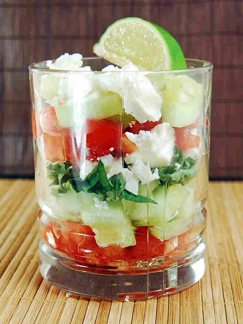 Greek Caprese Verrine