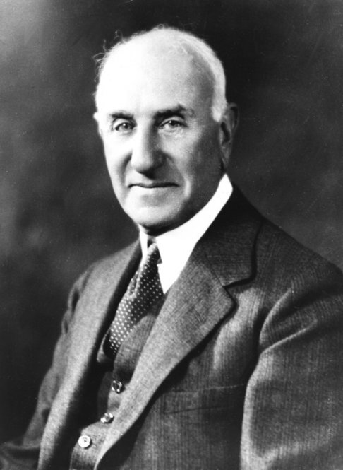 Art collector Solomon R. Guggenheim, shown here in May 1944, commissioned Wright to design and build the museum in 1943. Guggenheim never saw the building's completion; he died in 1949, leaving $8 million to the foundation that administered the opening. 