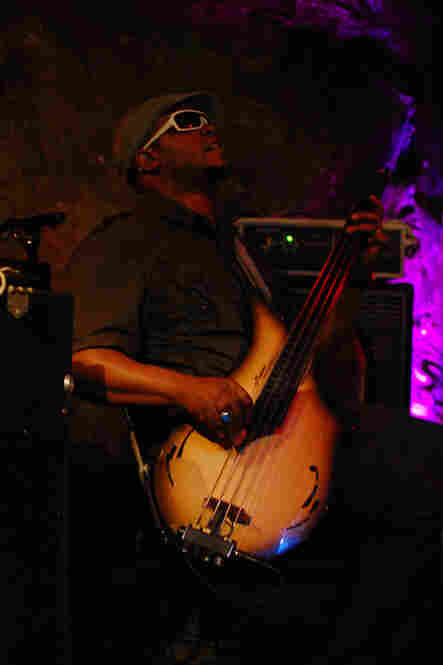 Bassist Tarus Mateen, who lives in the Washington, D.C. area, substituted for regular (acoustic) bassist David Ewell.