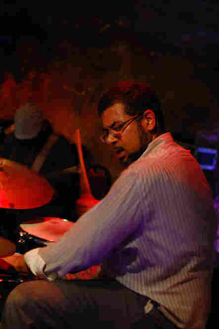 Sameer Gupta played the drum kit, and later moved to tabla drums.