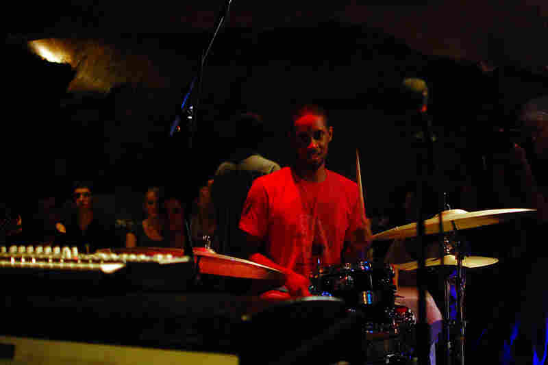 Washington D.C. area drummer Duane King, an old friend of Marc Cary, sat in for several tunes while Sameer Gupta played tabla.
