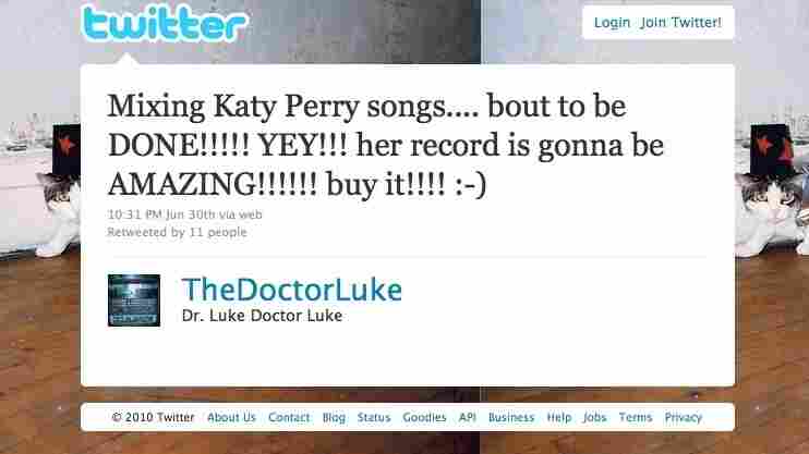 Dr. Luke's Twitter feed