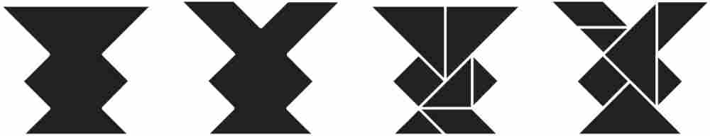 Tangram Puzzles from "Here's Looking at Euclid"