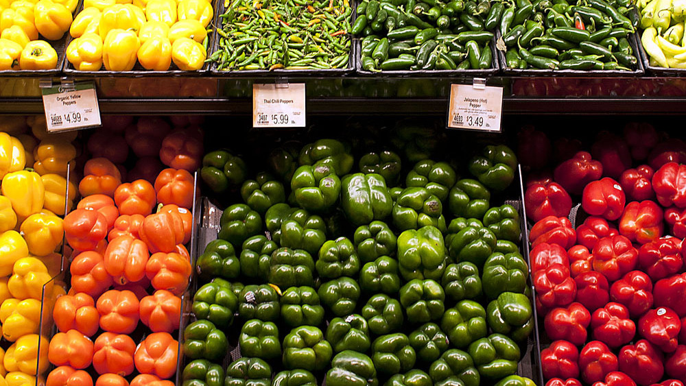 Some grocery stores are using subtle cues to point out good food choices. (NPR)