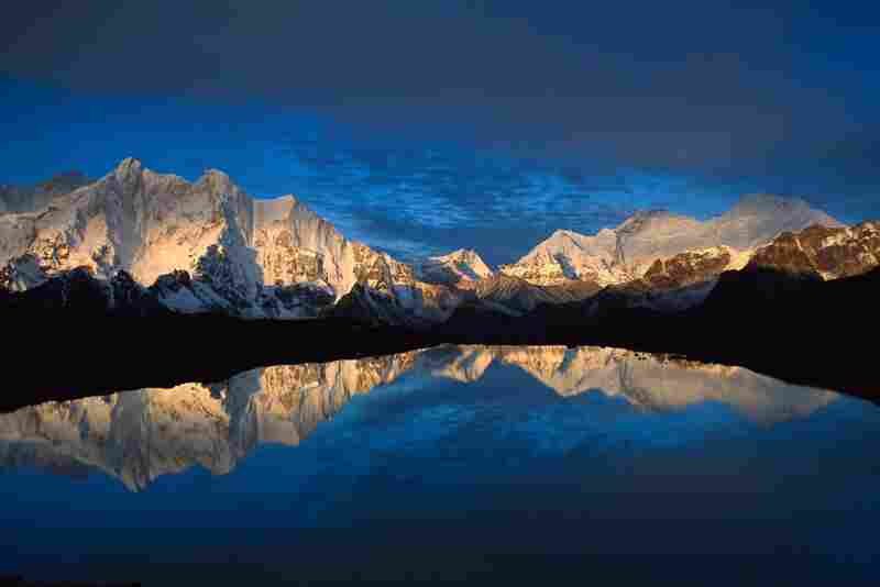 The Himalaya mountain range began taking shape around 60 million years ago. Home to the world's highest peaks, including Mount Everest, these mountains are made from deep water marine shale consisting of gneiss, slate and sand stone.Credit: Colin Monteath/Getty