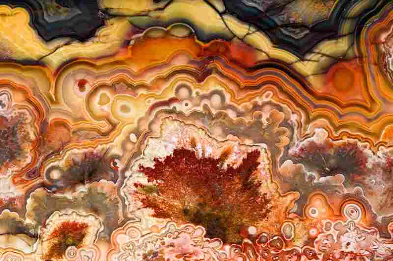 Called "Crazy Lace", this agate rock found in Mexico is a type of quartz infused with iron and aluminum.Credit: Danita Delimont/Getty