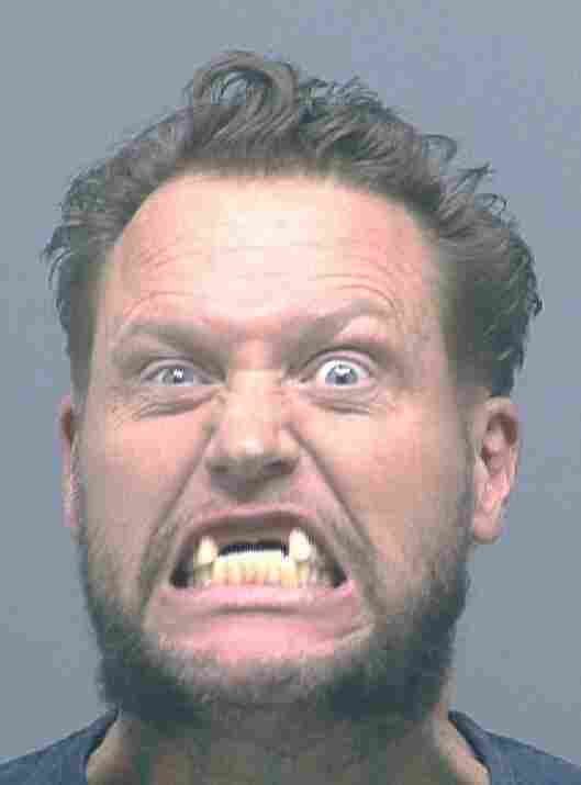 Angry mug shot