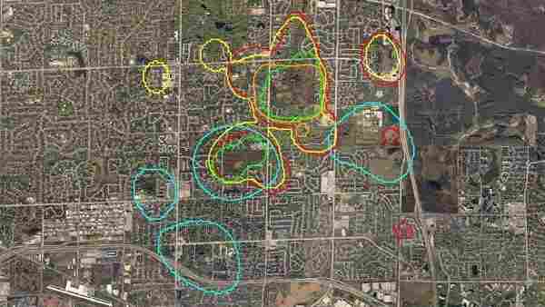 A map showing Big Mama's family territories.