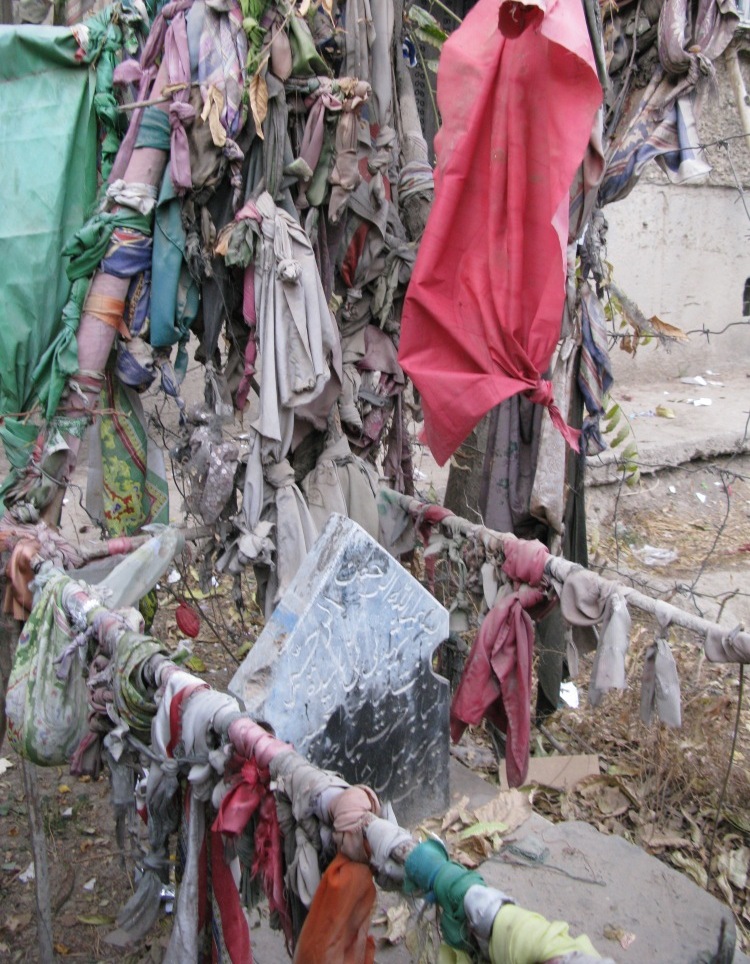 The shrine to Naheed. (NPR)