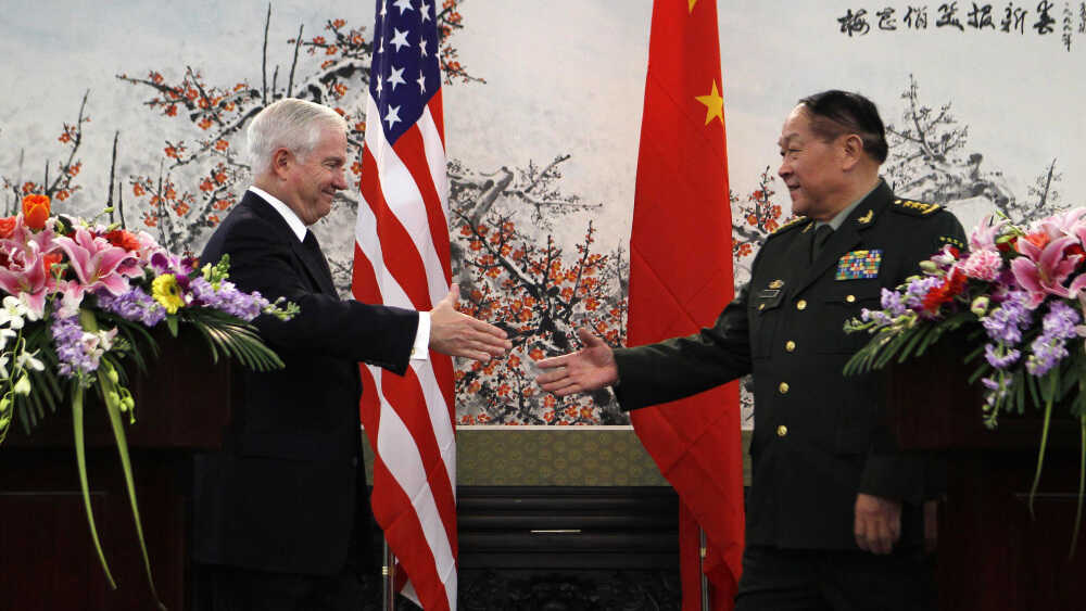 U.S., China Defense Chiefs Mend Frayed Military Ties : NPR