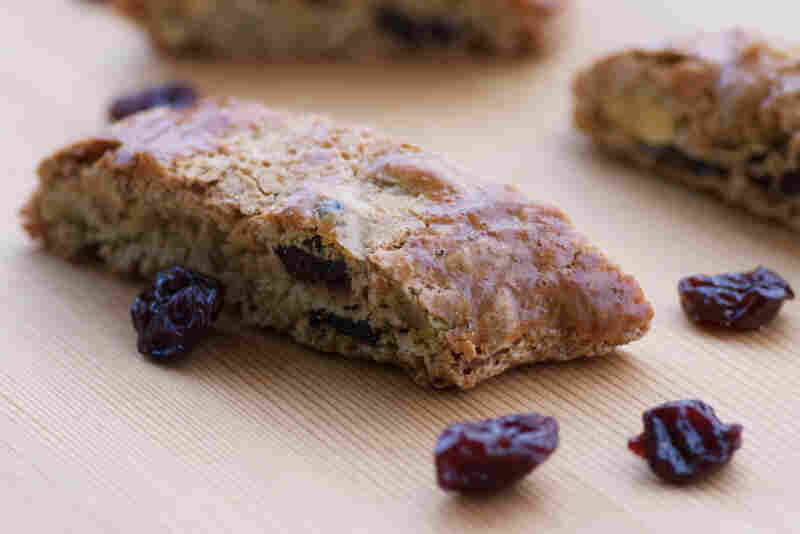 Cherry, Pistachio And Vanilla Biscotti
