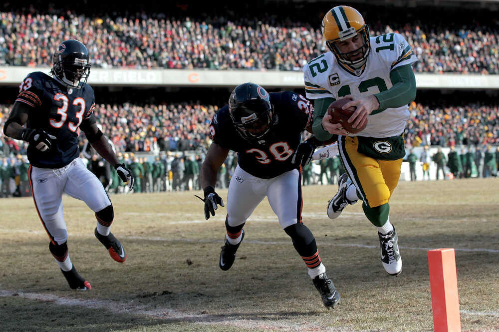 Packers BJ Raji Interception Touchdown vs Bears- NFC Championship Game 