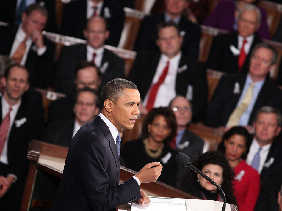President Obama delivers his State of the Union address on Tuesday. (Brendan Smialowski/Getty Images)