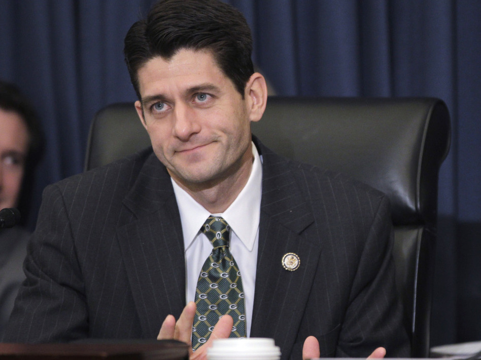 House Budget Committee Chairman Rep. Paul Ryan (R-WI) presides at a hearing on the fiscal impact of health overhaul on Capitol Hill. (Charles Dharapak/AP)