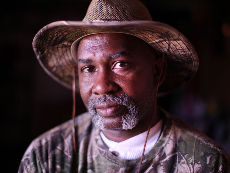 Levon Brooks was wrongfully convicted of raping and murdering a 3-year-old girl in Noxubee County, Miss., in 1990. After spending 18 years in prison, he was released from jail in 2008 with the help of DNA evidence and the Mississippi Innocence Project. (John W. Poole/NPR)
