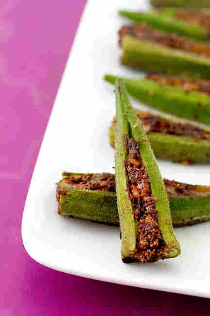 Masala-Stuffed Okra