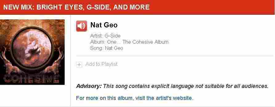 An example playlist item.