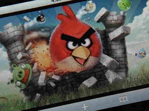 An image of the popular video game "Angry Birds."
