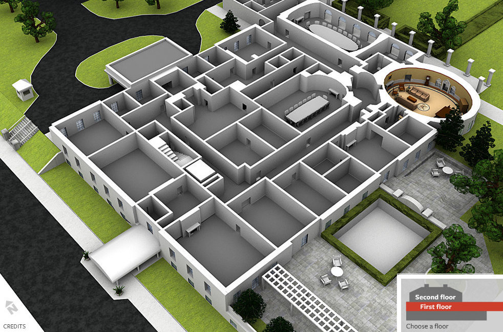 White House West Wing Tv Show Floor Plan