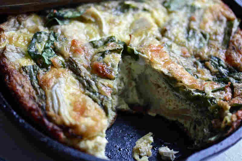 Artichoke-Asparagus Frittata