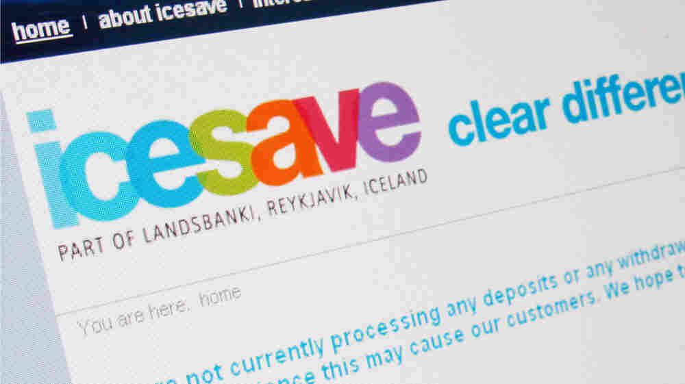 Icesave computer screen