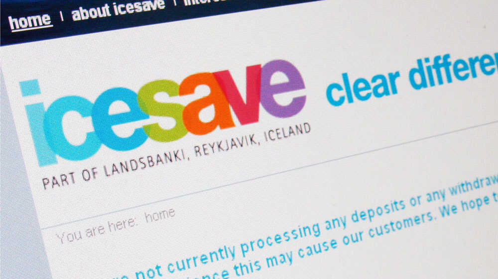 Icesave computer screen
