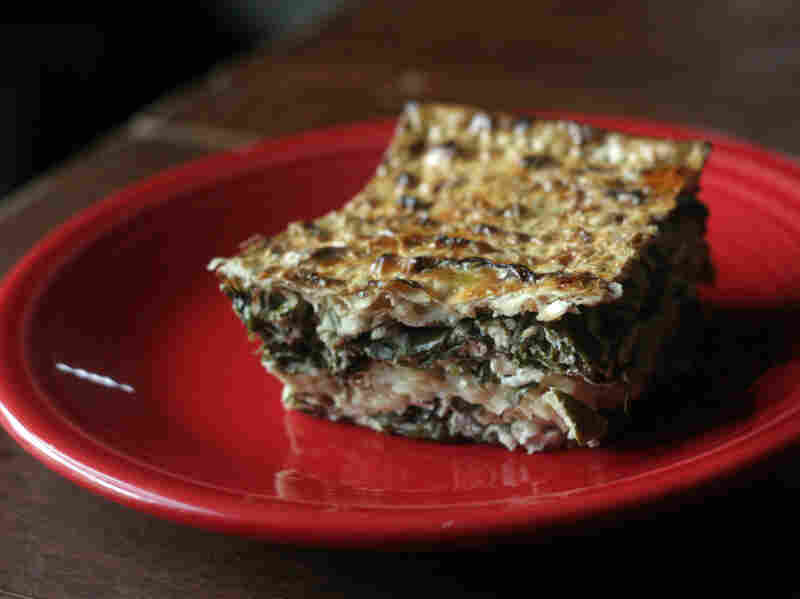 Spinach And Feta Filling With Fresh Dill