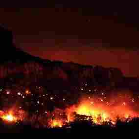 Rock House wildfire near Marfa, TX