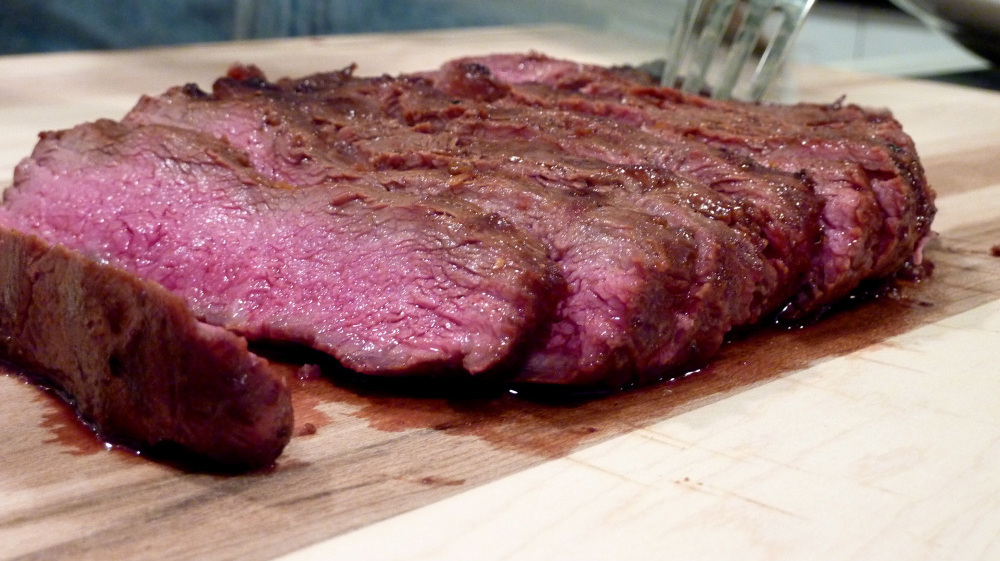 Recipe Grilled MisoGlazed Flat Iron Steak NPR
