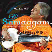Cover art for Samaagam, by Amjad Ali Khan.