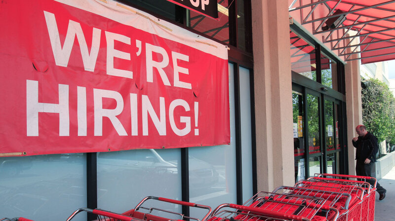 robust jobs report blue
