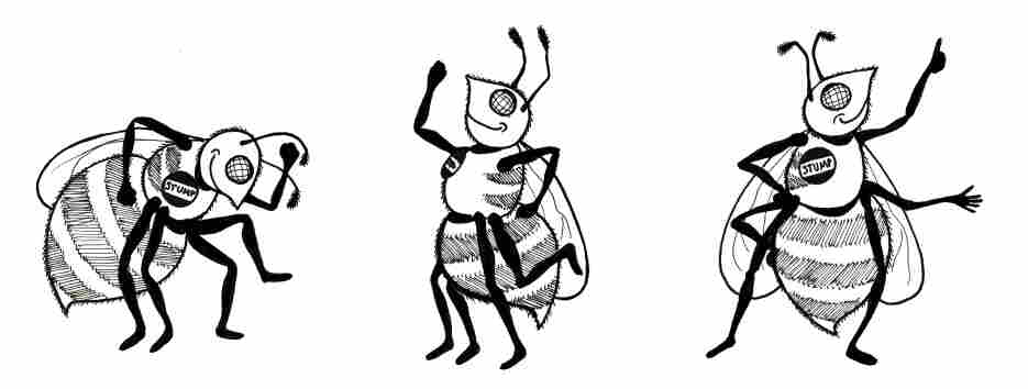 Dancing bees.