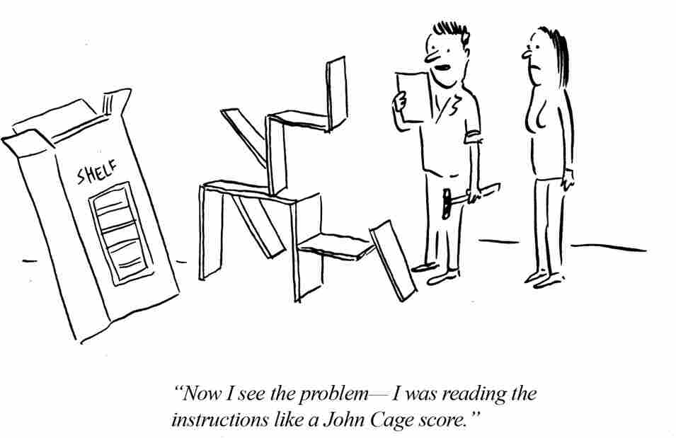 Now I see the problem. I was reading the instructions like a John Cage score.