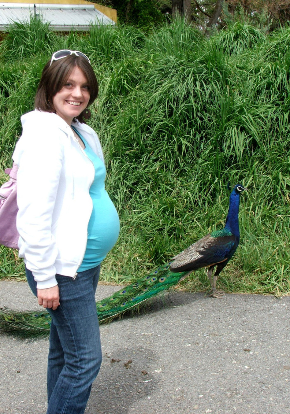 Lucy Peck on her third wedding anniversary at 6 1/2 months pregnant. She and her husband, Aaron, were grateful to be approved for Medicaid. (Courtesy of Lucy Peck)
