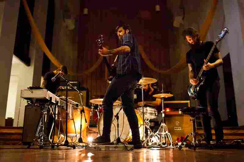 The classical-leaning post-rock band Braveyoung opens for The Body.