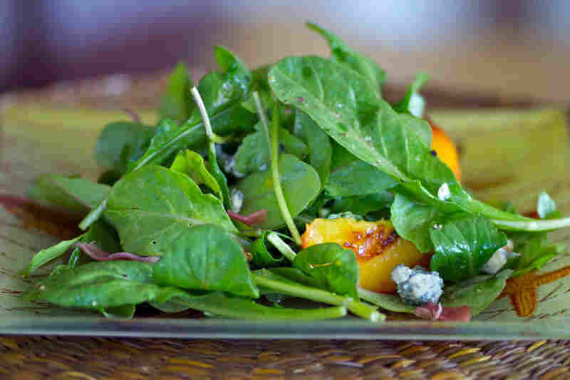 Grilled Nectarine, Arugula And Prosciutto Salad