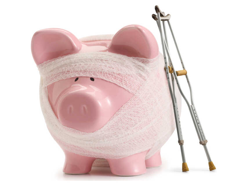A piggybank with pre-existing conditions.