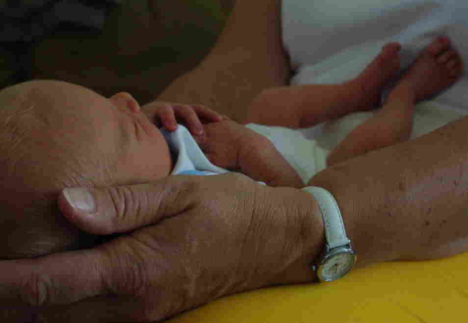 Finn being held