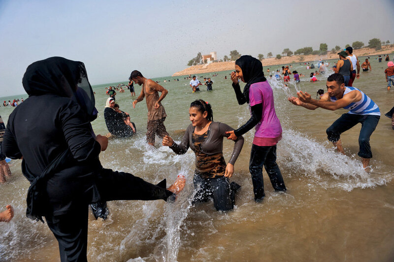 What's With The Hot Pink In Baghdad? The Picture Show NPR