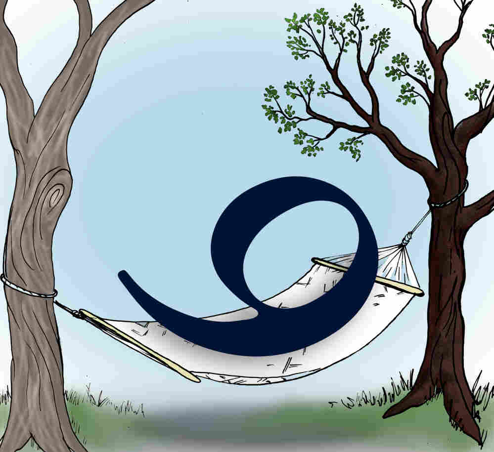 Nine in a hammock.