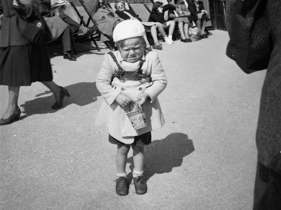 Imagine the tantrums they'll throw, when they find out they're not welcome. This picture taken, circa 1952 shows little Peter Moore throwing a temper tantrum while on a visit to Bournemouth, Dorset. (Evening Standard/Getty Images)