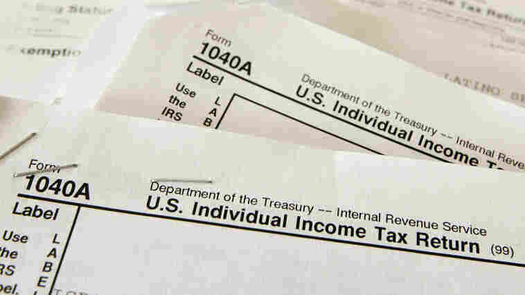 Income tax forms.