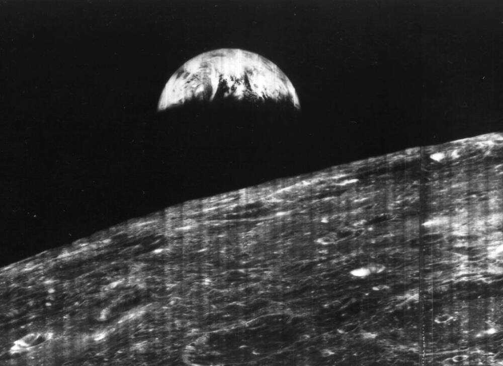 The earth, as seen from space.