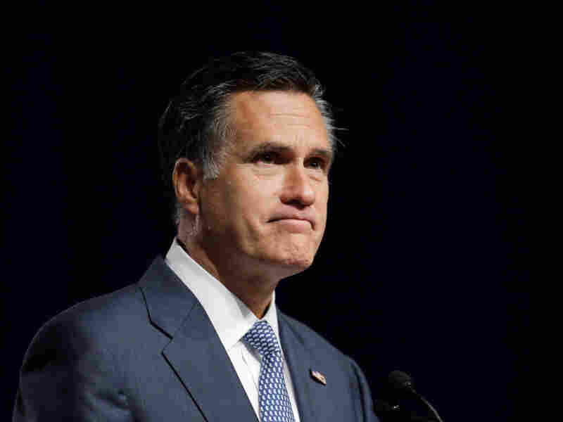 Republican presidential candidate former Massachusetts Gov. Mitt Romney addresses the Veterans of Foreign Wars 112th National Conference on Aug. 30.