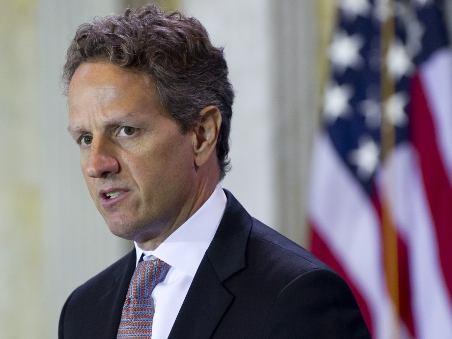 Treasury Tim Geithner said the president's proposal to spend on roads and other infrastructure would give a lift to the labor market over a longer stretch of time. (AFP/Getty Images)