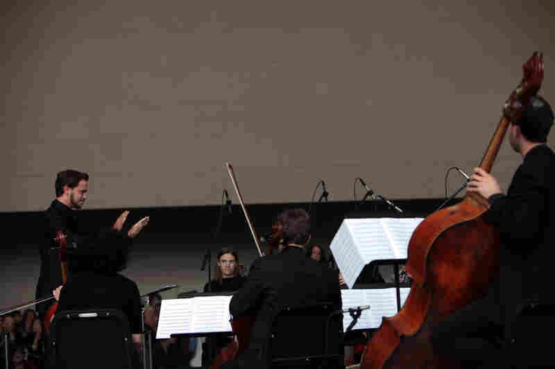 Remembering September 11, Wordless Music Orchestra conducted by Ryan McAdams presented at The Temple of Dendur in The Sackler Wing at The Metropolitan Museum of Art in Manhattan, NY on September 11, 2011.