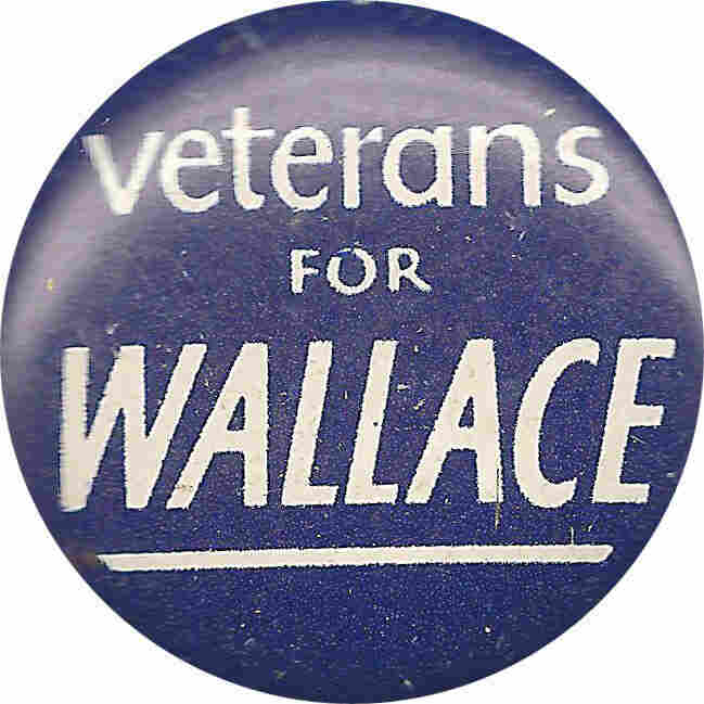 Veterans for Wallace button